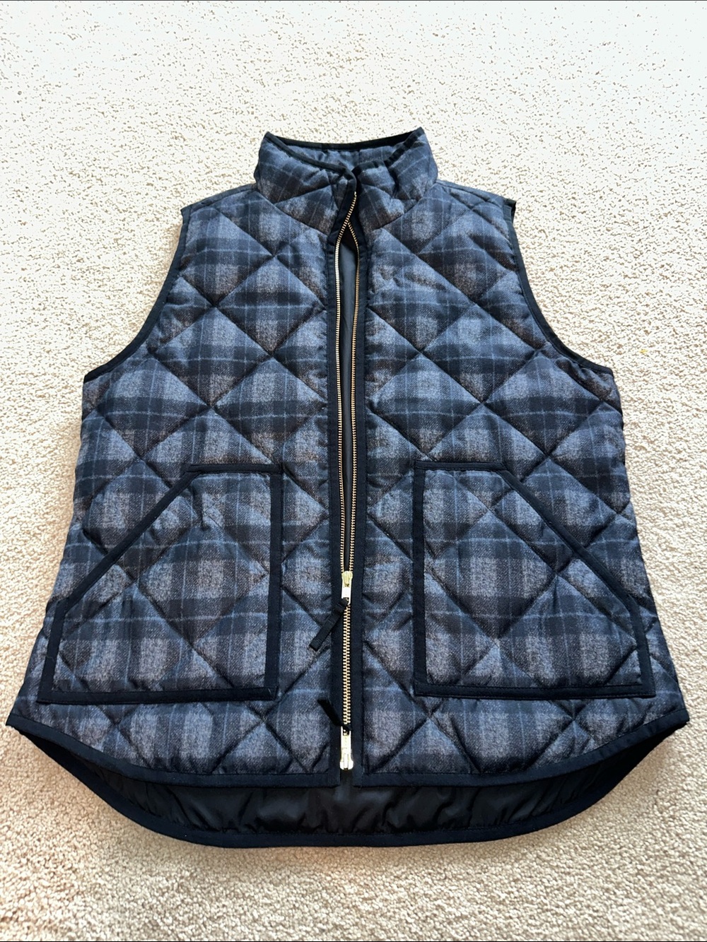 J. crew quilted down puffer vest
